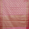 Banarasi kota saree light pink and pink with zari woven buttas and zari woven border