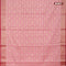 Banarasi kota saree light pink and pink with allover zari woven floral weaves and zari woven border