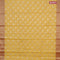 Banarasi kota saree yellow and red with zari woven buttas and zari woven border