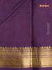 Pure kanjivaram silk saree pastel green and wine shade with thread checked pattern and zari woven korvai border