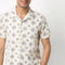 Camp Collar Half Sleeve Relaxed Fit Cuban Printed Shirt