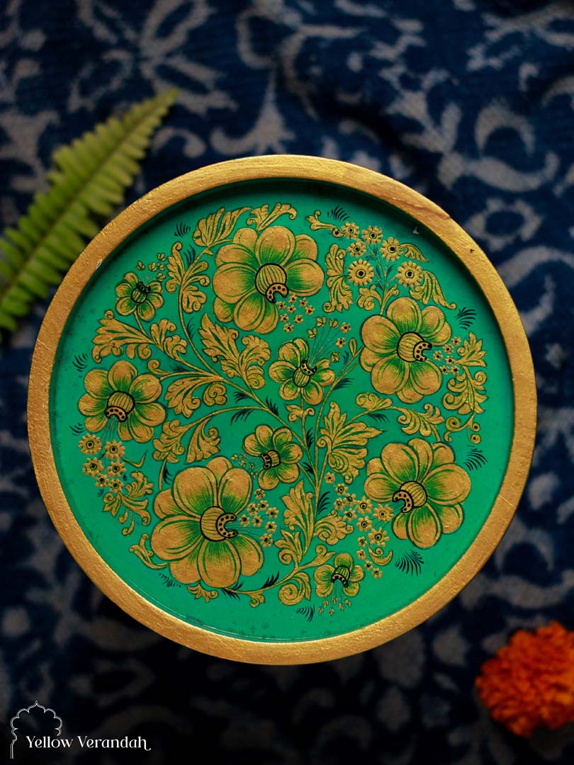 Mughal Floral Wall Plate - 8