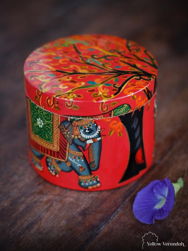 Handpainted Bamboo Box