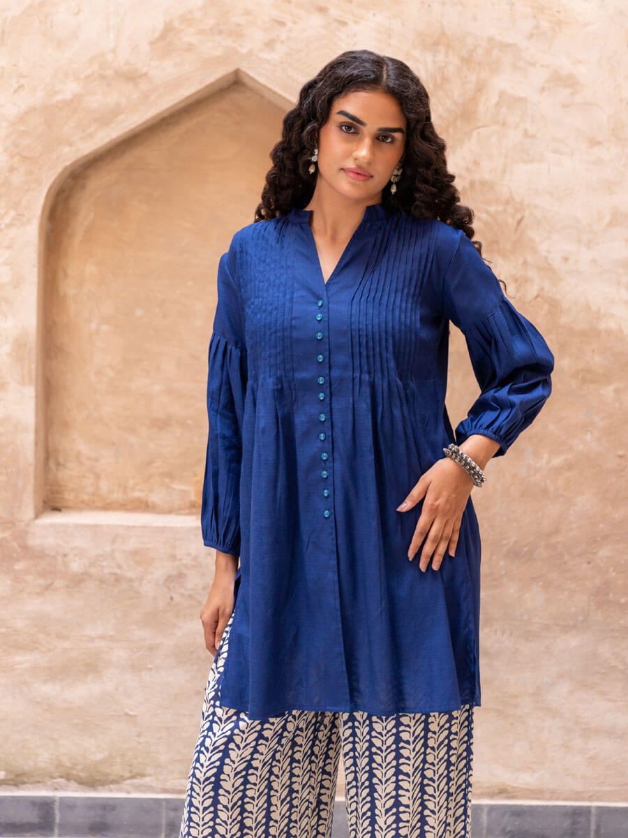 Jewel Pintuck Shirt Kurta