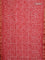 Chanderi bagru saree red with allover ikat prints and maheshwari border