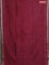 Chanderi bagru saree maroon with allover prints and maheshwari border