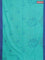 Bengal soft cotton saree teal blue and blue with allover weaves and simple border