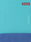 Bengal soft cotton saree teal blue and blue with butta weaves and simple border
