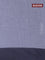 Bengal soft cotton saree violet and grey with allover weaves and simple border