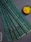 Chanderi silk cotton saree green with allover prints & woven buttas and woven printed border