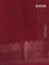 Chanderi silk cotton saree maroon with allover paisley prints and banarasi style border