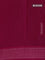 Chanderi silk cotton saree maroon with allover floral prints and woven border