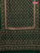 Chanderi silk cotton saree green with allover prints & woven buttas and woven border