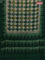 Chanderi silk cotton saree green with allover geometric prints & woven buttas and temple design border