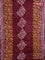 Batik cotton saree deep marron and mustard yellow with batik prints and long printed border