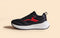 Cosmo Comfort Sneakers : Black-Red