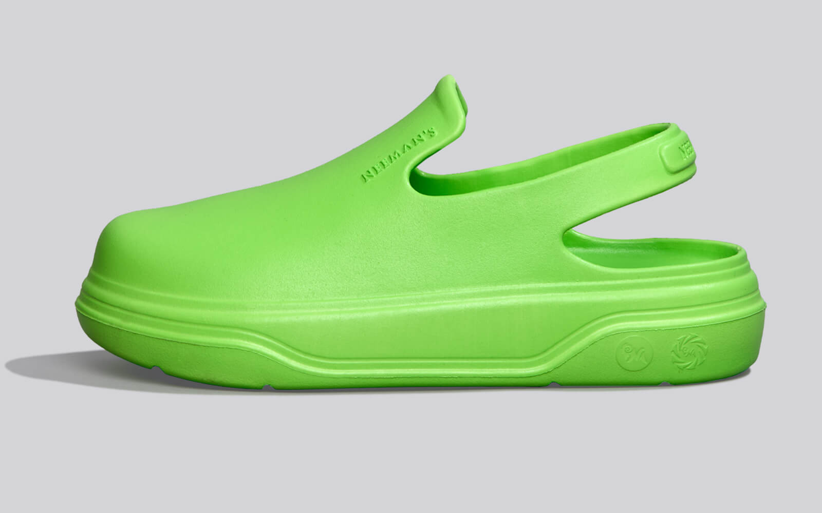Cushers Clogs For Men : Neon Green