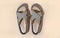 Ethnic Cross Strap Sandals : Grey