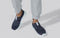 Melange Slip Ons : Navy