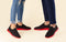 Spotlight Slip Ons : Hale Black / Red Sole