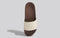 FootBed Slides for Men : Ivory Brown