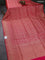 Banarasi uppada silk saree pink with allover zari woven vanasigaram weaves and zari woven border