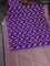 Banarasi uppada silk saree purple with allover silver & gold zari woven floral brocade weaves and zari woven border