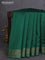 Chiniya silk saree green and maroon with plain body and woven border