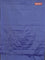 Arani semi silk saree blue with allover zari weaves in borderless style