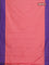 Arani semi silk saree peach pink and violet with allover copper zari weaves and zari woven border