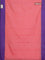 Arani semi silk saree peach pink and violet with allover copper zari weaves and zari woven border