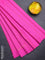 Arani semi silk saree pink with allover zari checked pattern and zari woven simple border