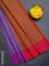Arani semi silk saree dual shade of violet and pink with thread woven buttas and thread woven butta border