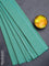 Arani semi silk saree teal green with allover silver zari weaves in borderless style
