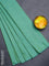 Arani semi silk saree teal green with allover zari weaves in borderless style