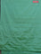 Arani semi silk saree teal green with allover zari weaves in borderless style