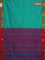 Arani semi silk saree teal green and pink with thread woven buttas and thread woven butta border