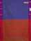 Arani semi silk saree dual shade of blue and pink with thread woven buttas and thread woven butta border