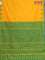 Arani semi silk saree mango yellow and green with thread woven buttas and thread woven butta border