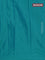 Arani semi silk saree teal blue with allover copper zari weaves in borderless style