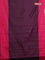 Arani semi silk saree wine shade and pink with allover copper zari weaves and zari checked border