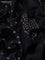 Chiniya silk saree black with allover bandhani prints