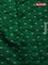 Chiniya silk saree green with allover bandhani prints