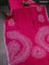 Chiniya silk saree pink with allover bandhani prints