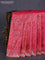 Banarasi silk saree pink with allover zari woven brocade weaves and zaridosi gotapatti work border