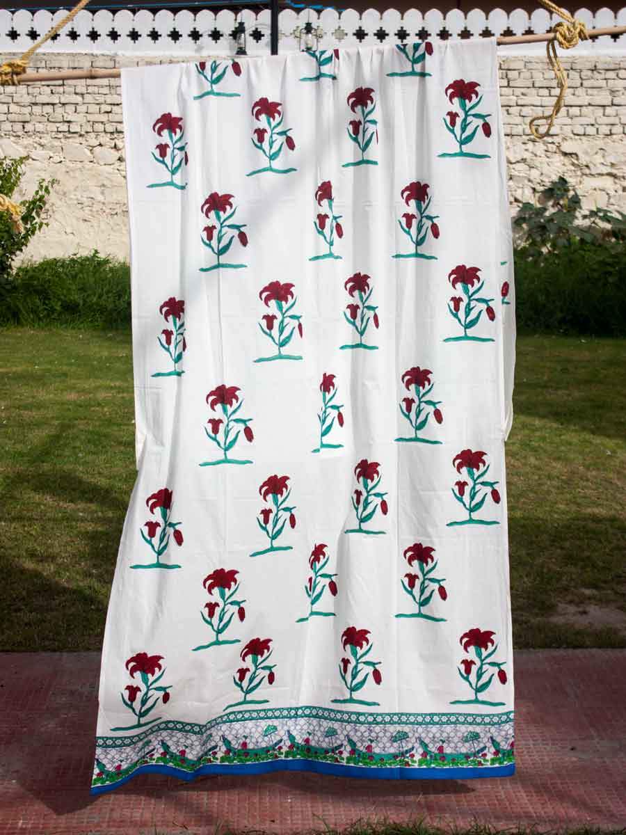 Oonjal Block Printed Cotton Curtain