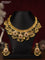 Antique guttapusalu necklace with kemp & cz stones and pearl hangings