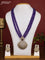 Beaded multilayer violet necklace with cz stones in victorian finish
