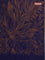 Banarasi semi matka saree dark blue with allover thread weaves in borderless style