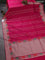 Banarasi semi katan silk saree pink with allover zari weaves and thread & zari woven border